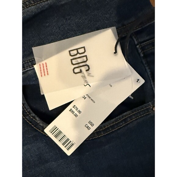 Y2K Urban Outfitters BDG Flare Jeans Size 34 Streetwear Blue Boot Cut NWT - Picture 7 of 8